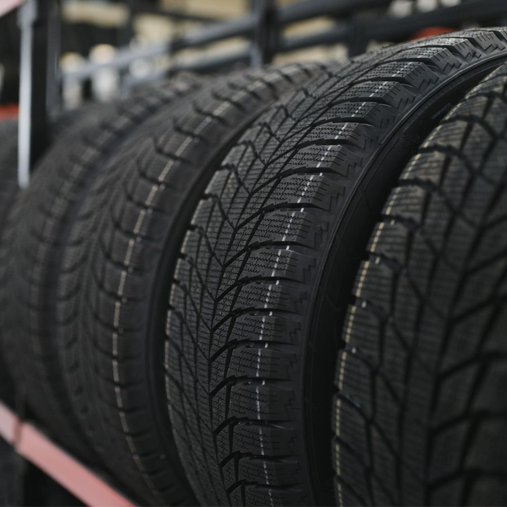 New car tires ready for installation by a mobile tire service on the North Shore